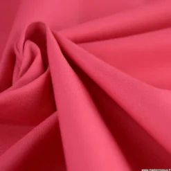 Tissu Gabardine enduite étanche imperméable rose Fuchsia