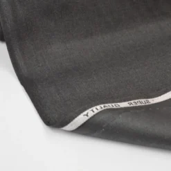 Tissu gabardine polyester viscose enduite étanche anthracite