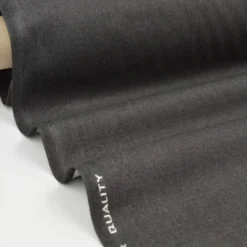 Tissu gabardine polyester viscose enduite étanche anthracite