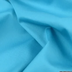 Tissu gabardine sergé coloris Turquoise - OEKO TEX