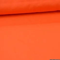 Tissu gabardine sergé coloris Orange - OEKO TEX