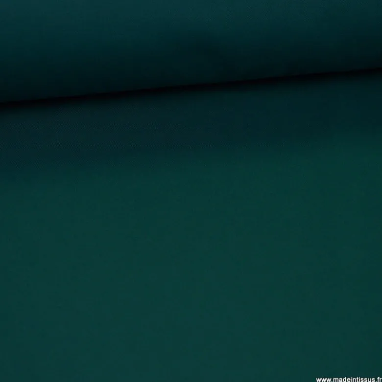 Tissu gabardine sergé coloris Vert - OEKO TEX
