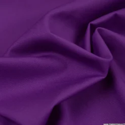 Tissu gabardine sergé coloris Violet - OEKO TEX