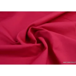 Tissu gabardine sergé coloris Rose Fuchsia - OEKO TEX