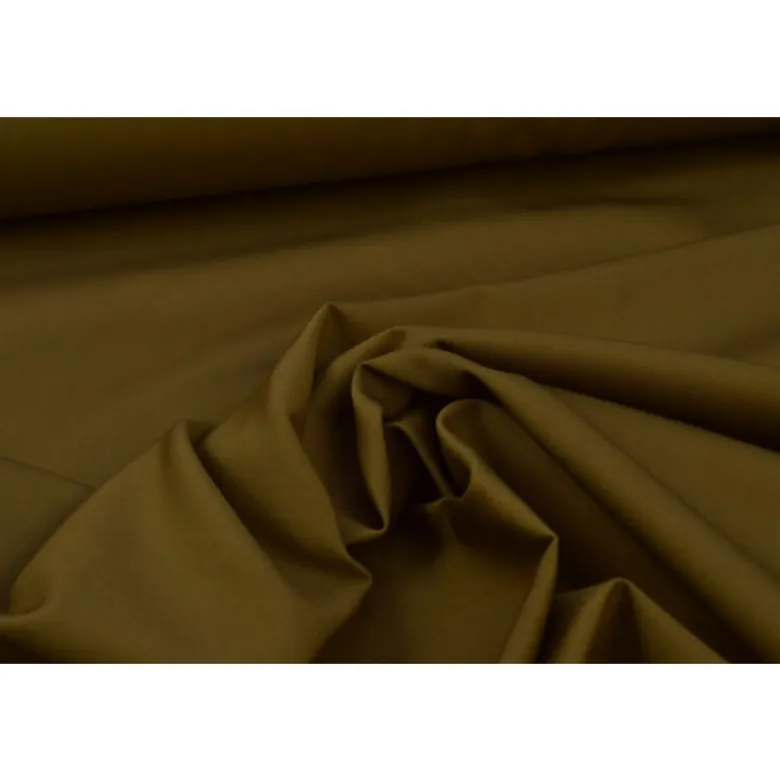 Tissu gabardine sergé coloris marron - OEKO TEX