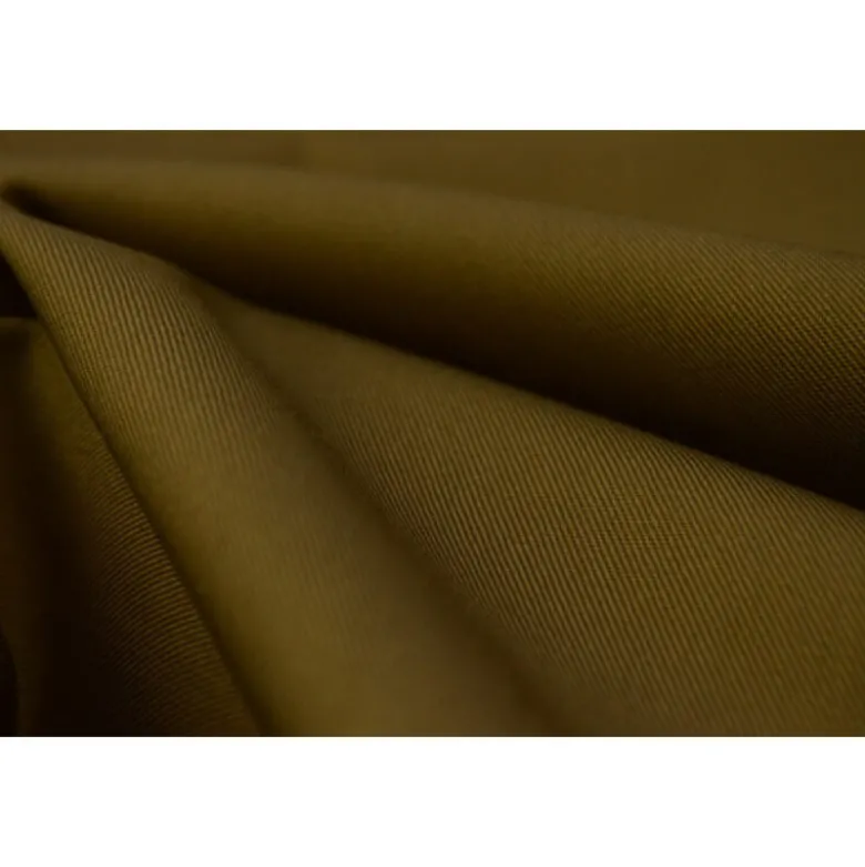 Tissu gabardine sergé coloris marron - OEKO TEX