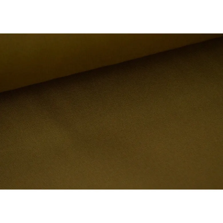 Tissu gabardine sergé coloris marron - OEKO TEX