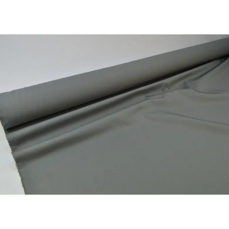 Tissu gabardine sergé coloris gris - OEKO TEX