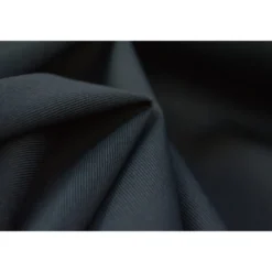 Tissu gabardine sergé coloris gris anthracite - OEKO TEX