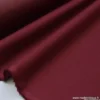 Tissu gabardine sergé polyester coton coloris bordeaux - OEKO TEX