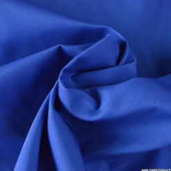 Tissu gabardine sergé polyester coton coloris Bleu roi - OEKO TEX