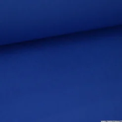 Tissu gabardine sergé polyester coton coloris bleu royal - OEKO TEX