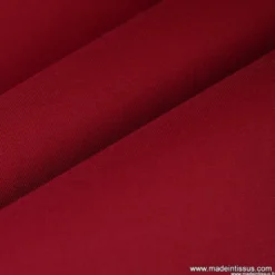 Tissu gabardine sergé polyester coton coloris hermès - OEKO TEX