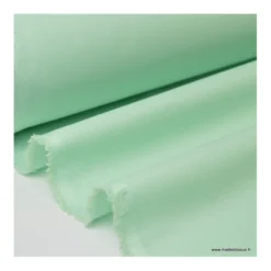 Tissu gabardine sergé polyester coton coloris menthe - OEKO TEX