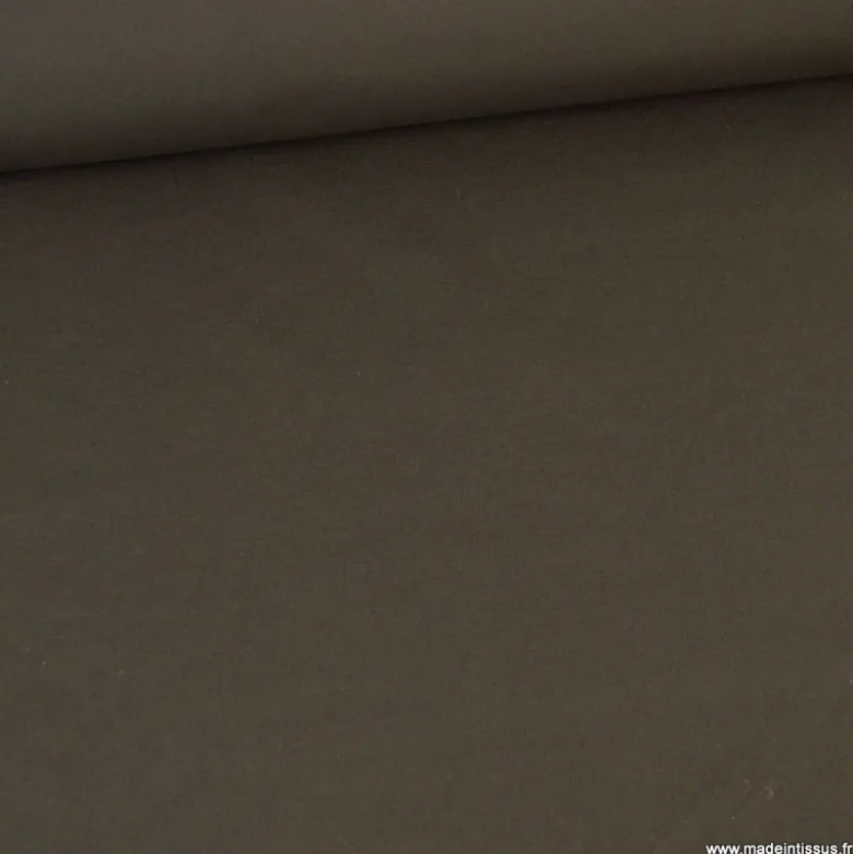Tissu gabardine stretch - chocolat