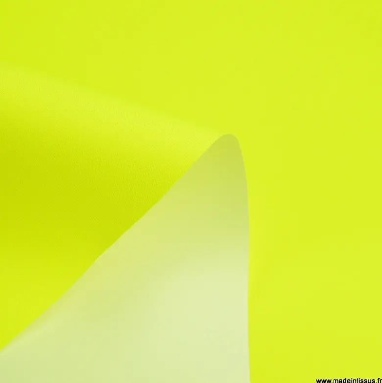 Tissu haute visibilité jaune fluo - étanche & respirant