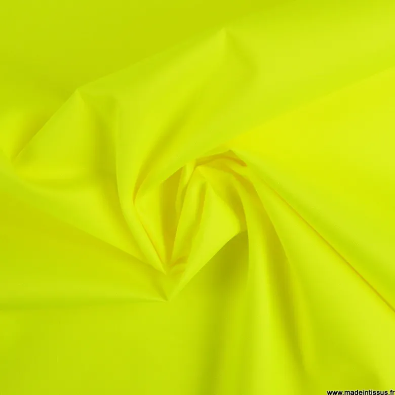 Tissu haute visibilité jaune fluo - étanche & respirant