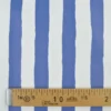 Tissu imperméable type ciré à rayures larges bleues et blanches