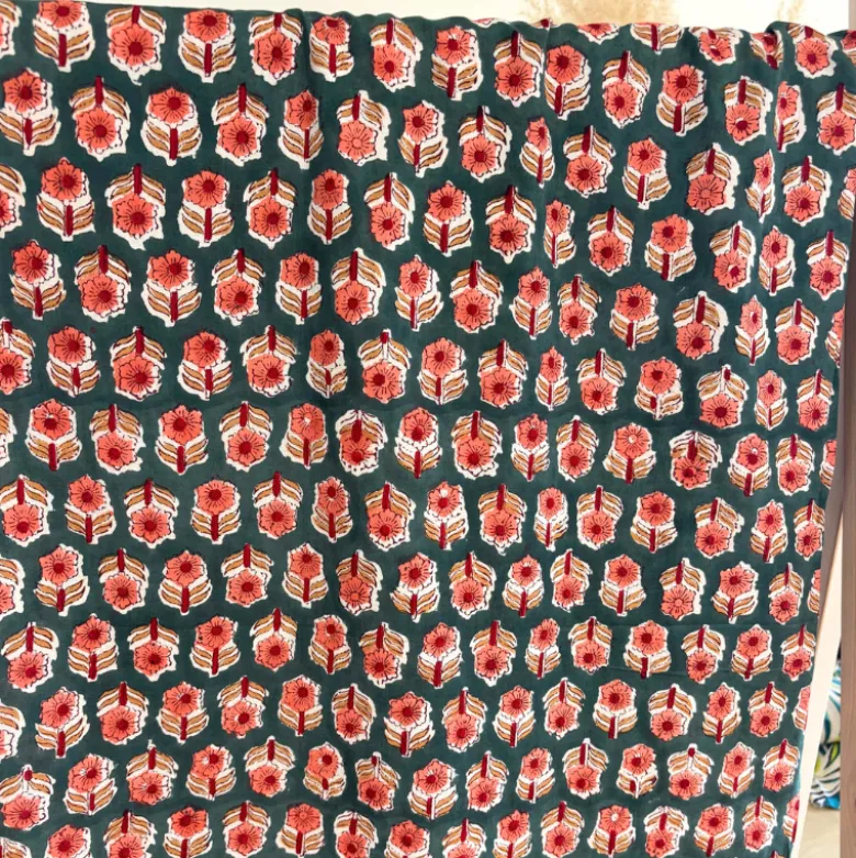 Tissu Indien Block Print Anirya - kalamkari