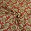 Tissu Indien Block Print Balii fond terracotta
