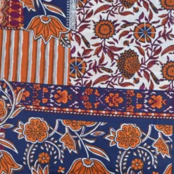 Tissu indien en voile de coton Samarit – Motif Patchwork