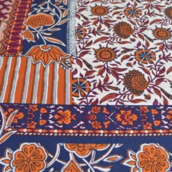 Tissu indien en voile de coton Samarit – Motif Patchwork