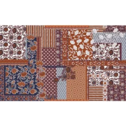 Tissu indien en voile de coton Samarit – Motif Patchwork