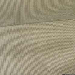 Tissu isolant thermique & occultant en velours grosses côtes Alberta - Pierre