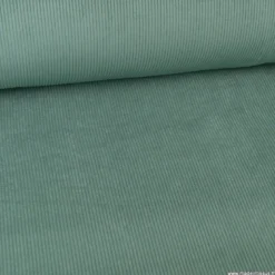 Tissu isolant thermique & occultant en velours grosses côtes Alberta - Céladon