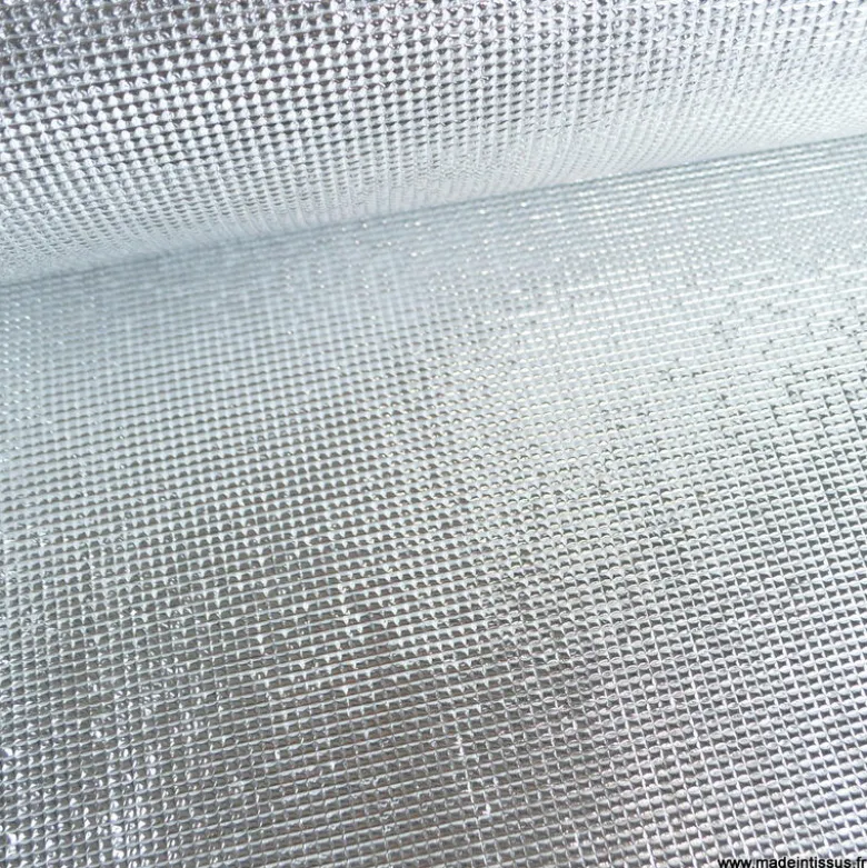 Tissu isolant thermique réflecteur double face