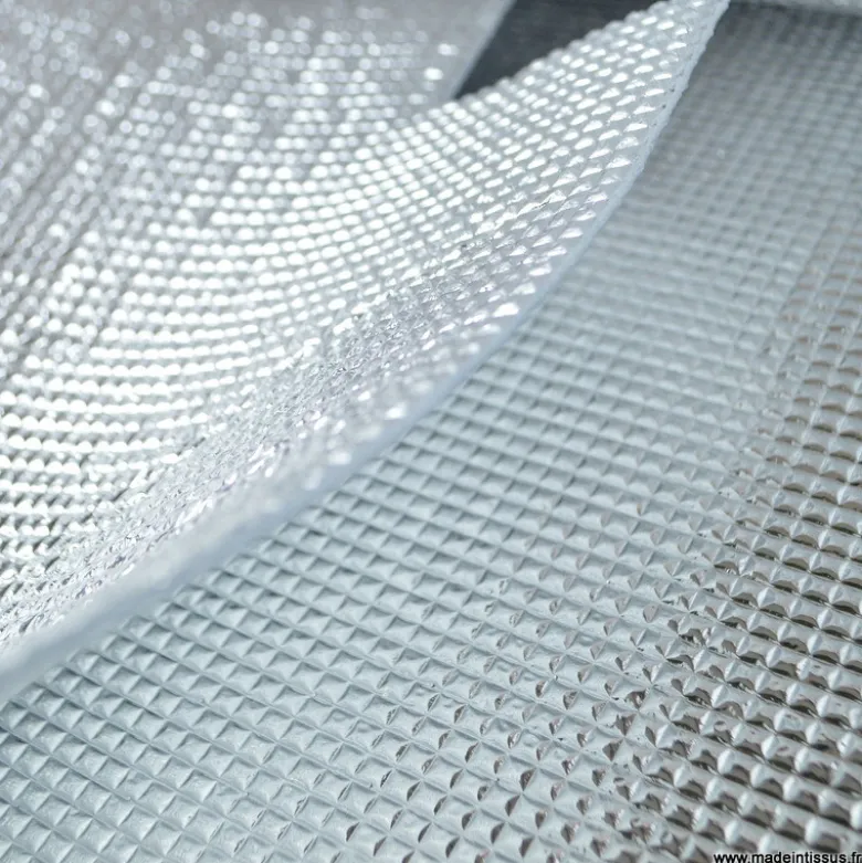 Tissu isolant thermique réflecteur double face
