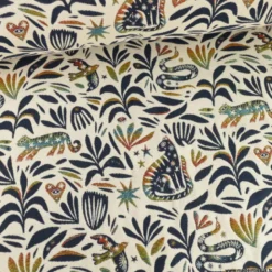 Tissu jacquard Jungle Mystic multicouleurs