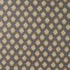 Tissu Jayco coton motif fleurs indiennes anthracite et Havane - OEKO TEX