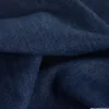 Tissu jean denim en coton lavé bleu foncé