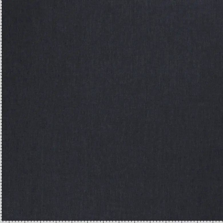 Tissu jean denim Fin et Souple en coton prélavé - bleu Marine