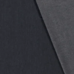 Tissu jean denim Fin et Souple en coton prélavé - bleu Marine