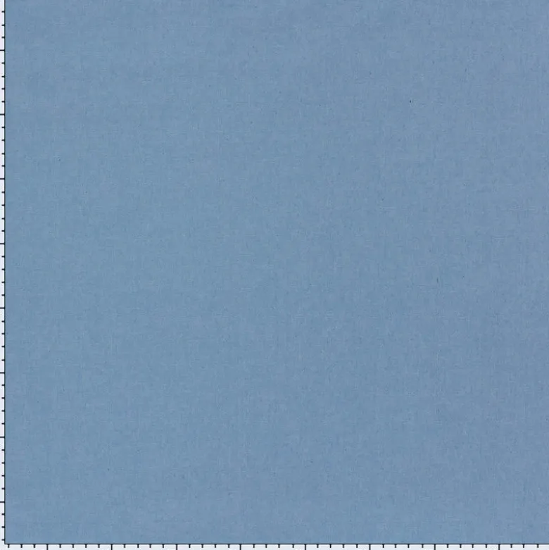 Tissu jean denim Fin et Souple en coton prélavé - bleu clair