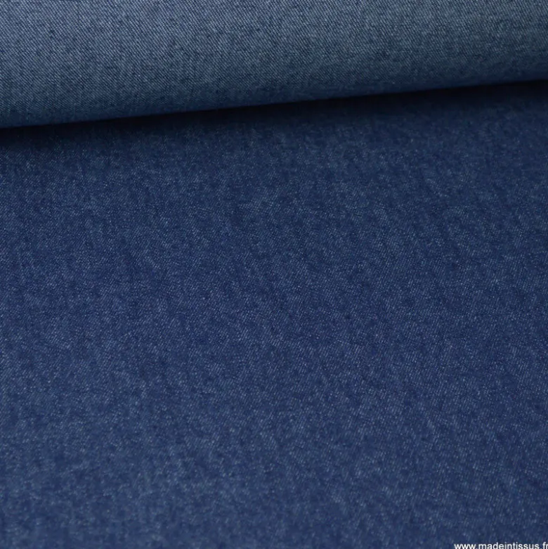 Tissu jean denim Lavé bleu foncé - OEKO TEX