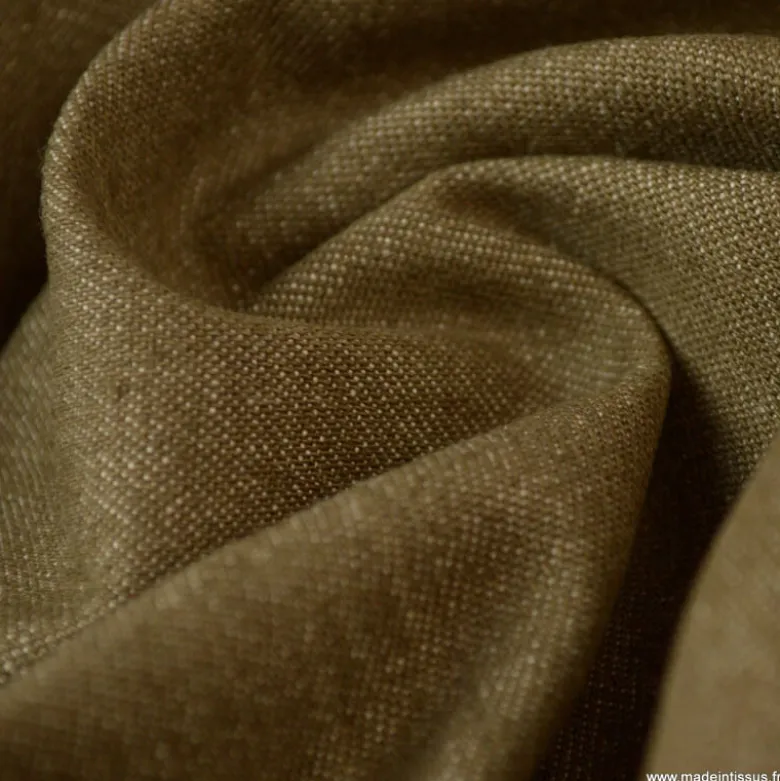 Tissu jean denim Lavé Camel - OEKO TEX
