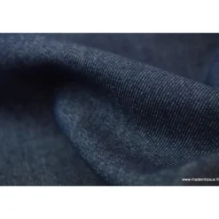 Tissu jean stretch coloris marine
