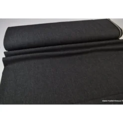 Tissu jean stretch coloris noir