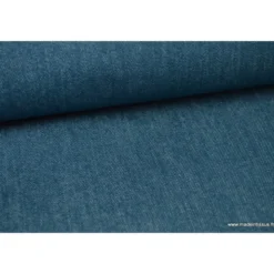 Tissu jean stretch coloris pétrole