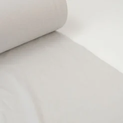 Tissu jersey Bord-côte Tubulaire Gris perle