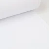 Tissu jersey Bord-côte Tubulaire Blanc