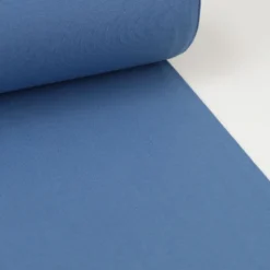 Tissu jersey Bord-côte Tubulaire Bleu Jean