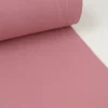 Tissu jersey Bord-côte Tubulaire Rose fané