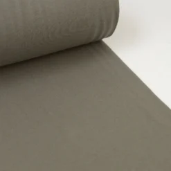 Tissu jersey Bord-côte Tubulaire Taupe
