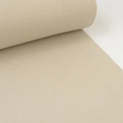 Tissu jersey Bord-côte Tubulaire Beige clair