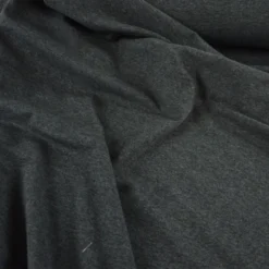 Tissu jersey chiné coloris gris anthracite - oeko tex
