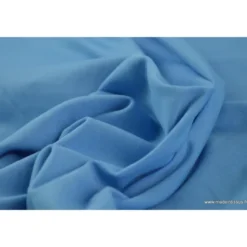 Tissu JERSEY coton elasthanne bleu - OEKO TEX